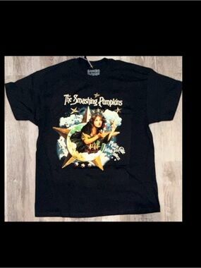 The Smashing Pumpkins Black Graphic Band Tee